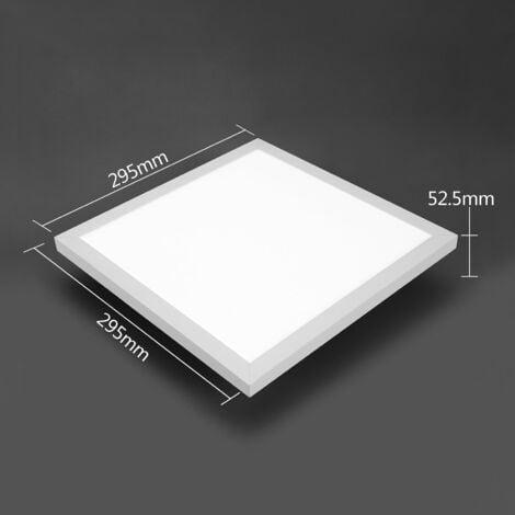 IMPTS LED Panel Flach Deckenleuchte Deckenlampe Warmweiss für Büro Küche Badezimmer Wohnzimmer 30 x 30cm 3000K