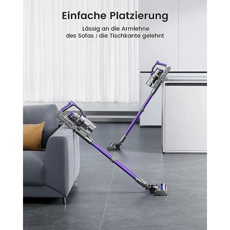 HONITURE Akku Staubsauge, 450 W/38 KPa Staubsauger Kabellos mit OLED-Display, 8 Animationsmodi, 55 Minuten, Aromatherapie, Akku Besenstaubsauger für Teppich/Tierhaare/Hartböden