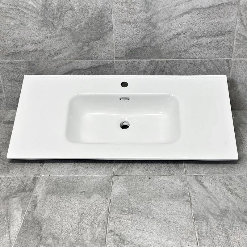 1010mm x 465mm Ceramic Bathroom Furniture Sink Vanity Basin Rectangular