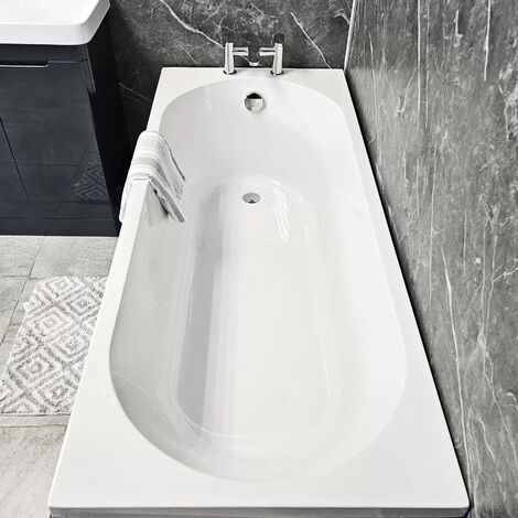 Tracey Slim Round Single Ended Bath 1700mm x 700mm Acrylic, reinforced bath-without bath panel
