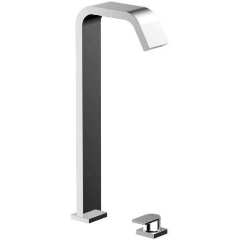 Roca Flat Tall Basin Mixer Tap Deck Mounted 2 Tap Hole Chrome - 5A3432C0N