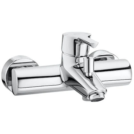 Roca Malva Wall Mounted Round Single Lever Chrome Finish Bath Shower Mixer Tap