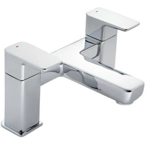 Francis Pegler Caja Bath Filler Tap Chrome Deck Mounted Modern Style