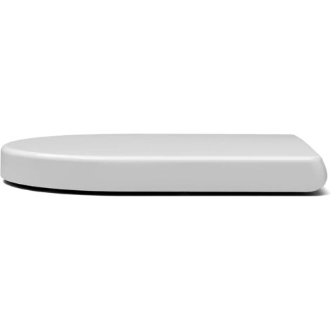 Soft Close Toilet Seat White Gloss D Shape Wrapover Modern Style Roca Bacan