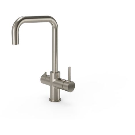 Instant Hot Boiling Water Tap 3 in 1 Kitchen Mixer Brushed Steel Finish Ellsi