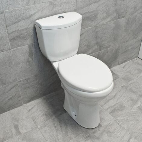 Gigi Comfort Raised Height Close Coupled Toilet WC Disabled Elderly Tall Toilet