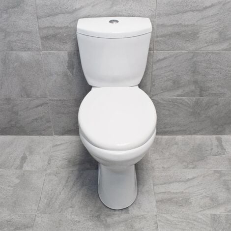 Gigi Comfort Raised Height Close Coupled Toilet WC Disabled Elderly Tall Toilet