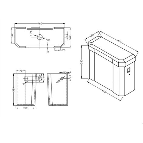 Carlton High Level Traditional Toilet WC Victorian + FREE Soft Close Seat