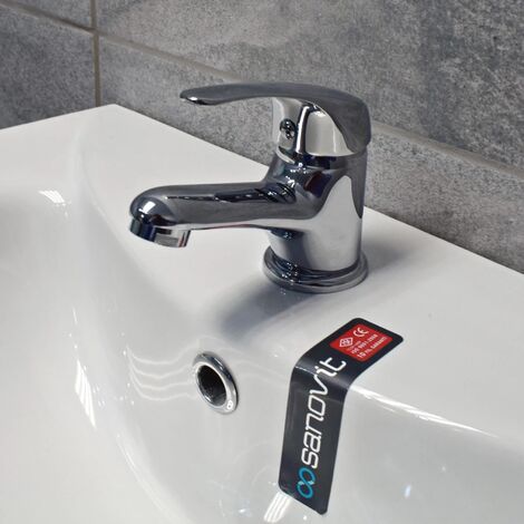 550mm Vanity Unit with Ceramic Basin Sink Anthracite Grey Bathroom Storage, No Tap