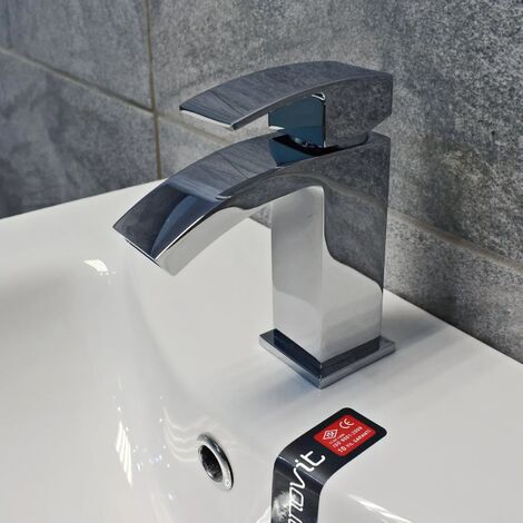 550mm Vanity Unit with Ceramic Basin Sink Anthracite Grey Bathroom Storage, No Tap
