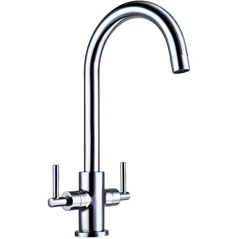 Elaine Modern Style Dual Lever Kitchen Tap