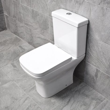 Hydros Sindee Rimless Short Projection Toilet Inc Quick Release Soft Close Seat