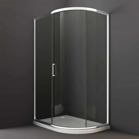 Merlyn 8 Series 1 Door Offset Quadrant Shower Cubicle in 4 Sizes, 900 x ...