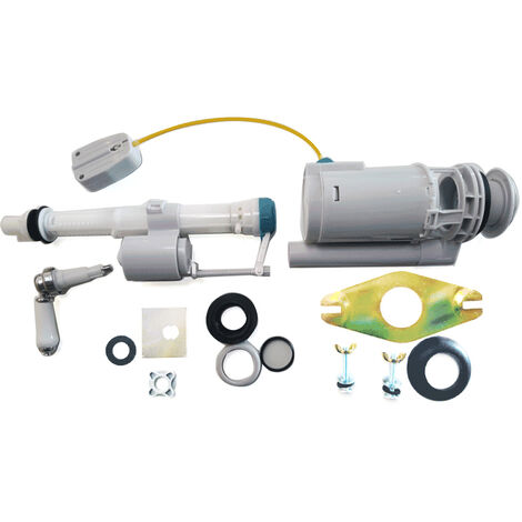 Savoy Close & Low Level Toilet Cistern Fittings Inc Chrome / White Lever