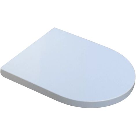 Slimline D Shaped Soft Close Toilet Seat Fits Molly Melissa Cam Christie WC (1/4)