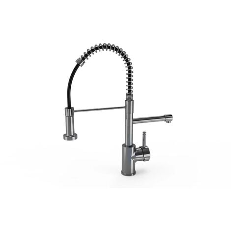 Ellsi Multiuse 3-in-1 Chrome Finish Hot Water Kitchen Tap Mixer with Handset