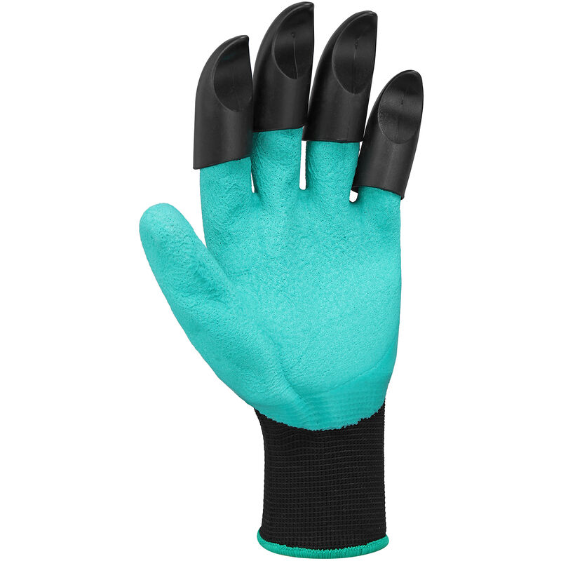 Gants de travail, gants de jardinage, 12 paires de gants enduits de  caoutchouc avec gants en coton antidérapants en latex bleu résistant à  l'usure, gants en plastique, utilisés for le jardinage d'entr 