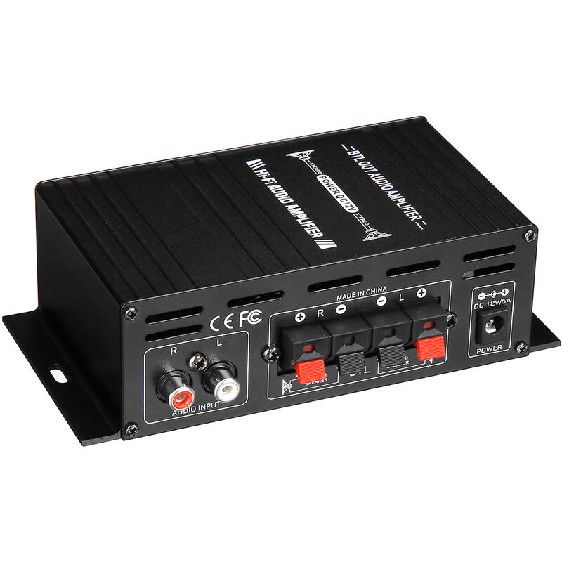 150W DC 12V-18V Mini amplificateur de puissance audio stéréo pour véhicule  automobile