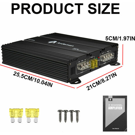 Amplificateur De Puissance Audio Voiture 7800W 4 Canaux Stéréo COSINE