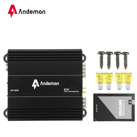 Amplificateur Audio Voiture TOTMOX 3800W - 2 Canaux, Pour Caisson De Basses Sous Le Siège, Puissance Max - 2