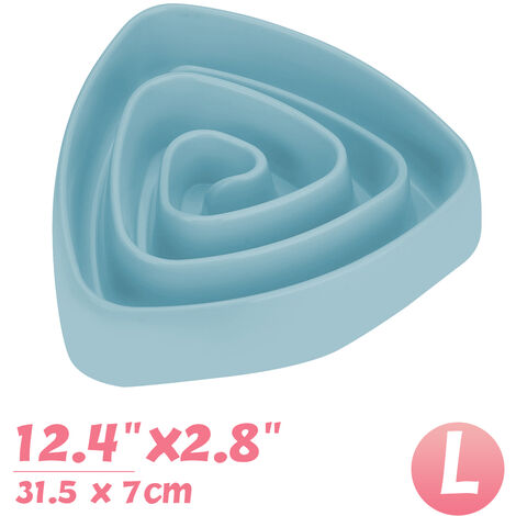 Bol D'alimentation Lente Pour Chien - Gamelle Interactive - Gamelle Anti-torsion - Bleu-Ensoleillé
