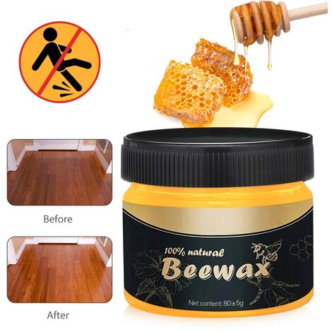 Cire D'abeille Pour Guitare Et Instruments En Bois - Pot De 80g, Entretien, Protection Et Brillance Naturelle