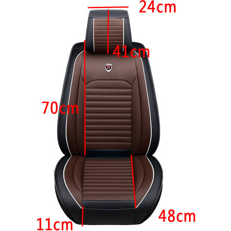 5 Places Housses de siège de Voiture Universel Café TM-0287 Fantablau