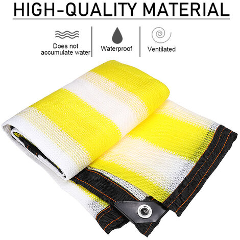 Toile D'ombrage De Jardin, Bâche En Maille Durable Avec œillets, Filet D' Ombrage Anti-UV Pour Plantes, Couverture, Serre, Pergola, 4,6 X 7,3 M