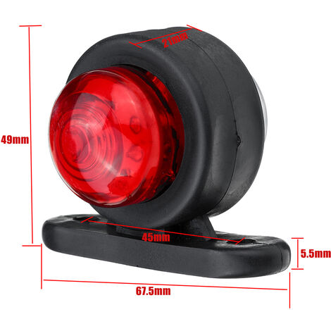 Feux De Gabarit LED WIYETY - Lot De 8 - 12/24V Pour Remorque, Camion, Camping-car