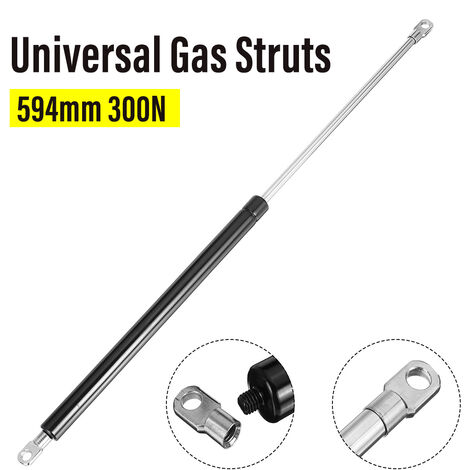 Amortisseurs à Gaz 380 N - Lot De 2, Longueur 195 Mm - Pour Portes De Placard, Coffres, Outils (remplacement Kesseböhmer)