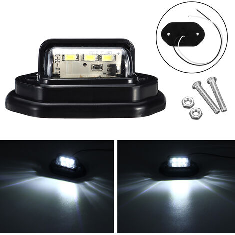 2 Lampes LED Plaque Immatriculation Pour Renault - Blanc 6000K, Canbus - Compatible Clio, Mégane, Twingo
