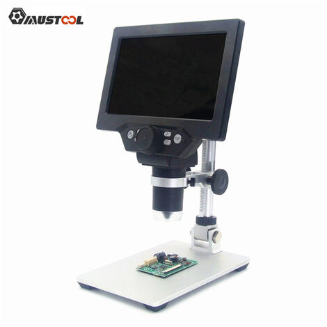 1-1200X Zoom Microscope électronique Numérique Rechargeable Portable 8 Led Vga Microscope avec 12Mp 7 ''Hd Microscope à écran Fantablau (1/5)