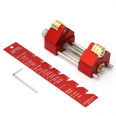 Kit accessoires affuteuse Guide d'affutage Alliage d'aluminium pour ciseaux à bois, lame de rabot, burin plat SWAGX (1/5)