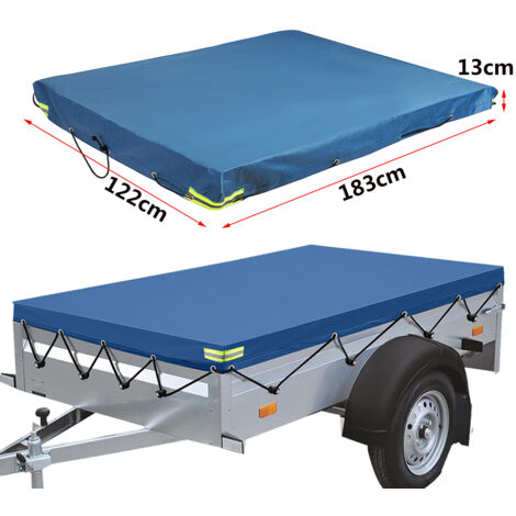 183x122x13cm Housse de remorque pour camping-car Imperméable robuste Bleu