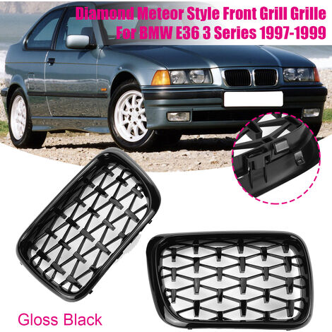 Lève-toises De Capot Pour BMW E36 / E46 / M3 / Série 3 - Hauteur 20mm - Noir Brillant - Neuf