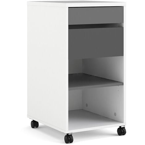 Function Plus Mobile File Cabinet 2 Drawers + 1 Shelf