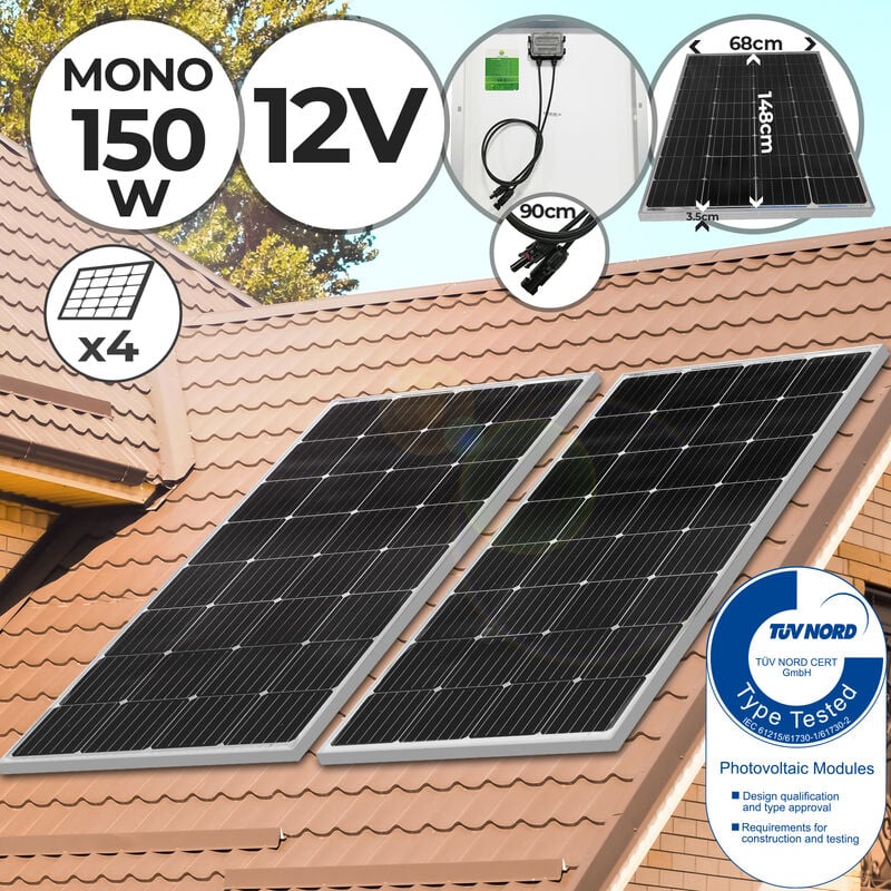 Solarpanel SOLARTRONICS 100 Watt Solarmodul 1200x540x30 92237