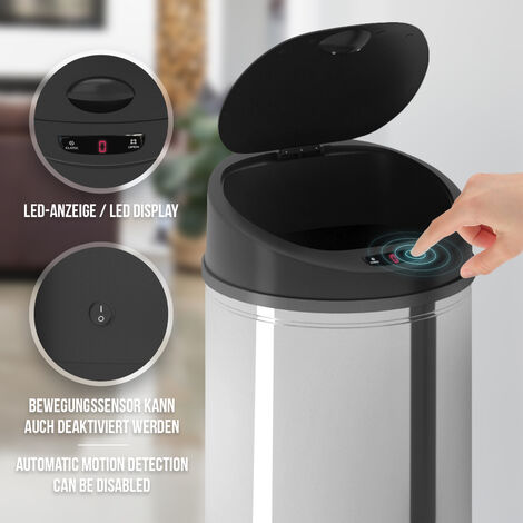 20l Smart automatische Mülleimer Deckel Behälter 3 Öffnungs