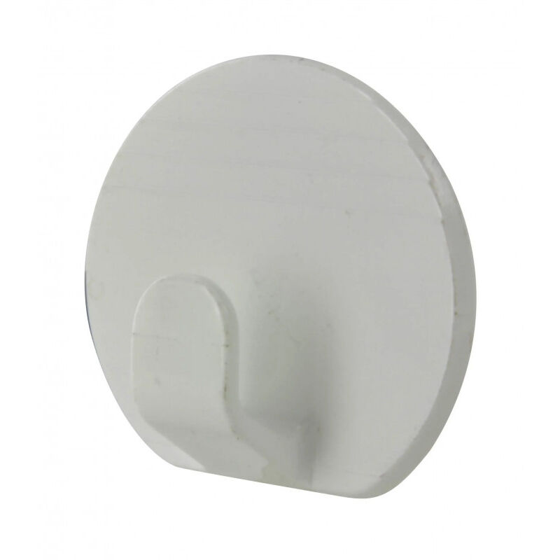 Crochet Adhésif Blanc Lot De 6