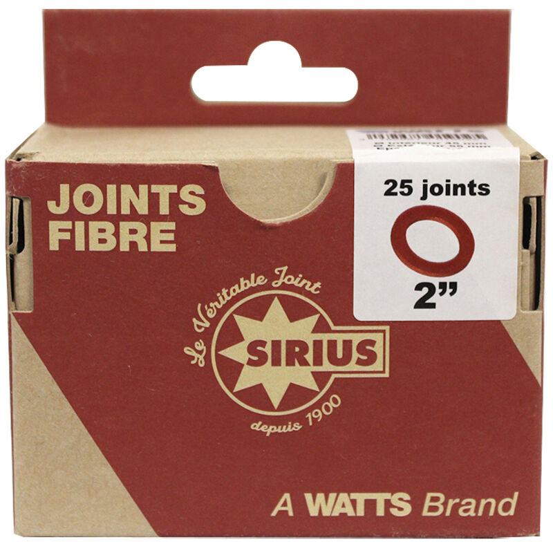Watts - Lot De 25 Joints Fibres Pour Eau 50x60 - Joints Plomberie Haute Résistance