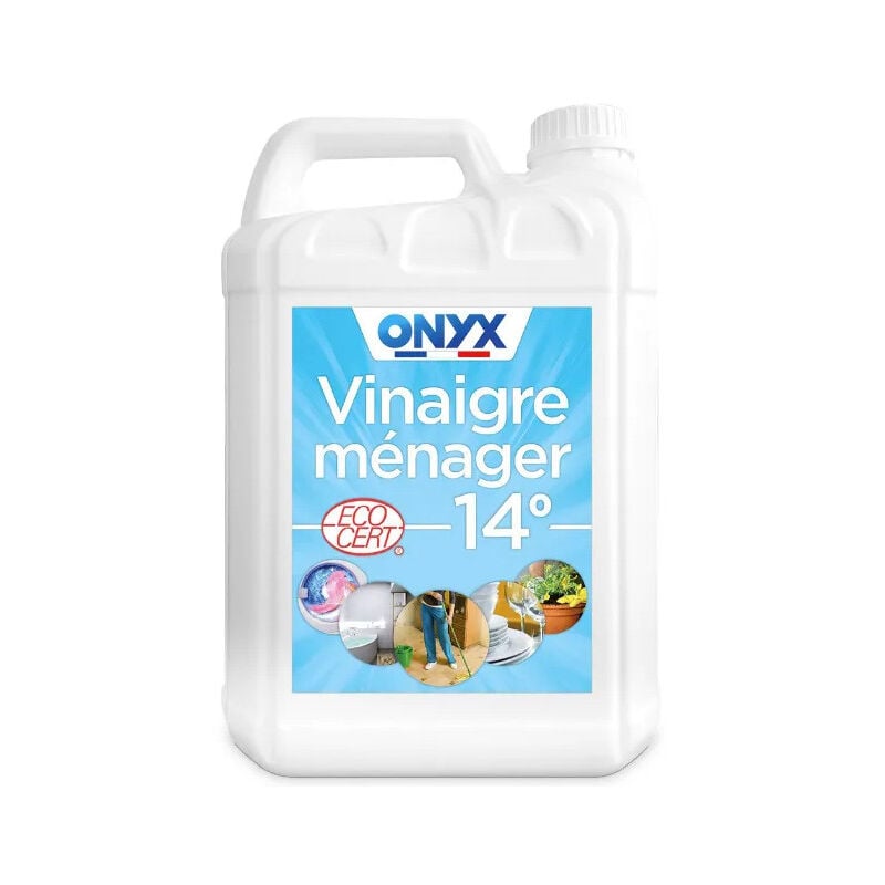 Vinaigre ménager 14°, bidon de 5L.