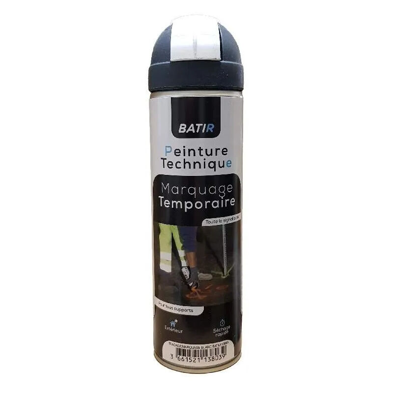 Bombe Traçage Fluo AMBRO-SOL 500ml Blanc – Peinture Marquage Au Sol Chantier