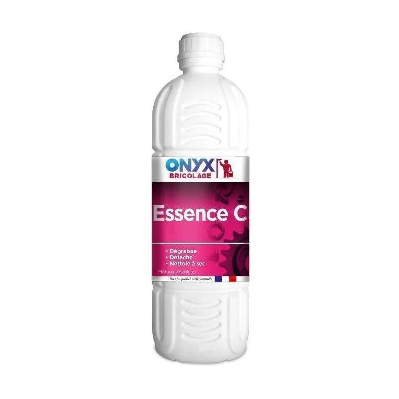 Essence minérale C, 1 litre, nettoyant à sec/détachant/dégraissant.