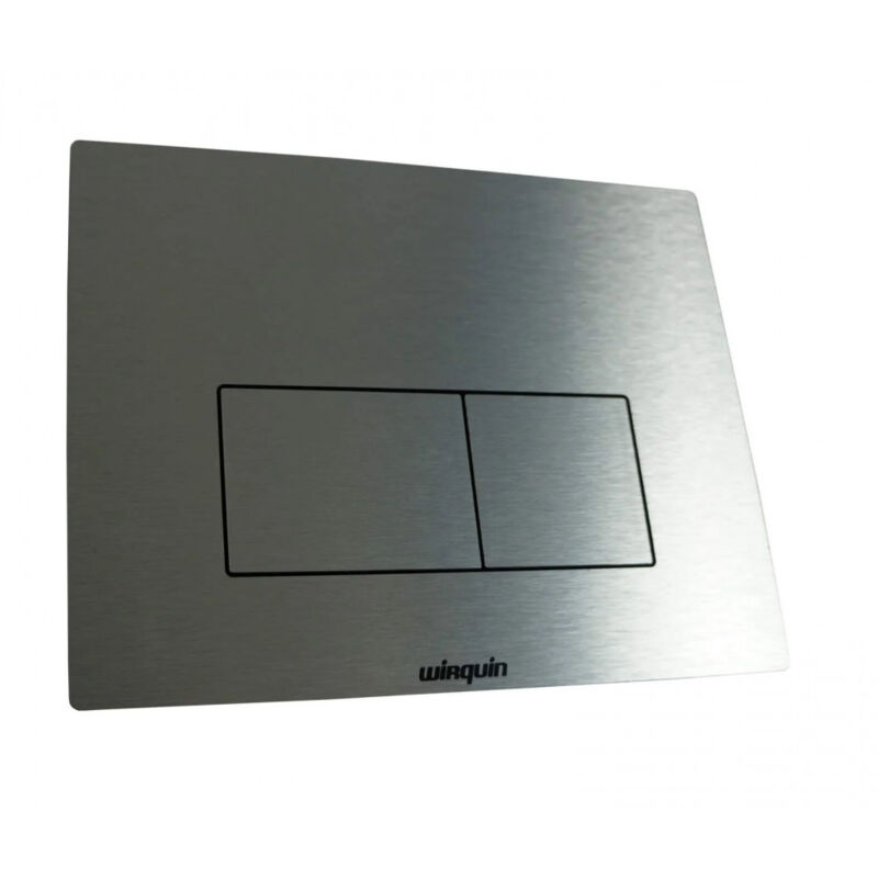 Plaque de commande pour bâti chasse design alu brossé