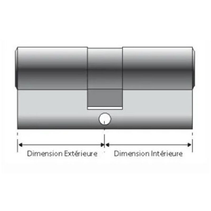 Art. 82R6030109 HALF SAFETY CYLINDER R6 Plus Nickel Plated Anti-Ratchet