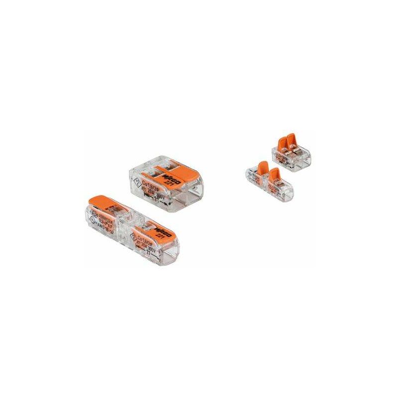 25 mini connecteur WAGO 5 entrées pour fil souple ou rigide MOONSTARS