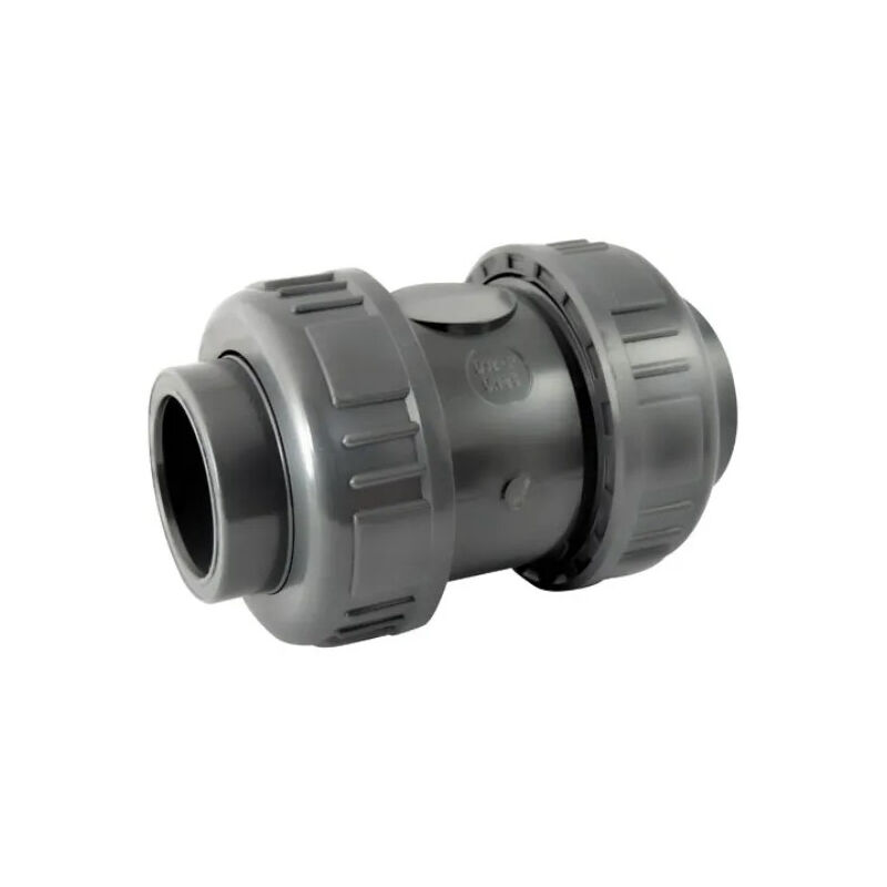 Clapet Anti-Retour PVC Transparent 50 Mm – Pour Aquarium, Irrigation, Traitement D'Eau – Double Union