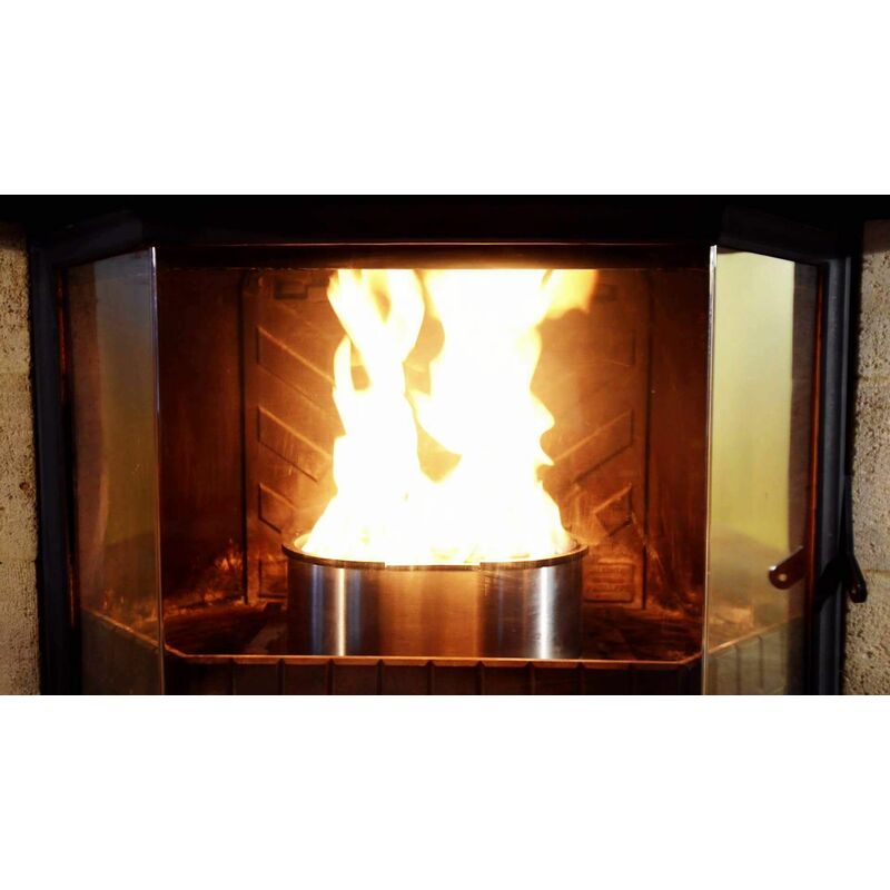 Sans Marque Humidificateur- FEUILLE -Diffuseur d'arôme- bois -RECTANGLE-450  ml AVEC FLAMME à prix pas cher