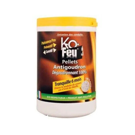 Pellets anti-goudron 800g – Nettoyage conduits poêles à pellets – Écologique, ininflammable, sans soufre ni chlore – Kofeu (1/3)
