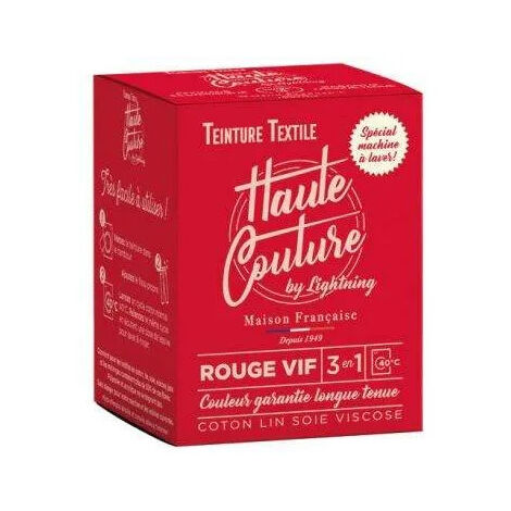 Teinture textile haute couture rouge vif 350g (1/5)